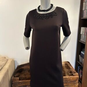 Cynthia Rowley Black Sequin Embellished Minimalist Dress❤️